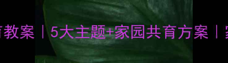 图片 ✨3-6岁幼儿安全教育教案｜5大主题+家园共育方案｜家庭和幼儿园必看！2