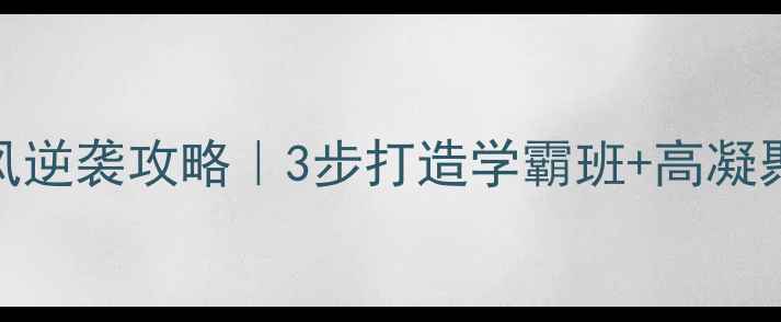 图片 ✨班风学风逆袭攻略｜3步打造学霸班+高凝聚力班级✨