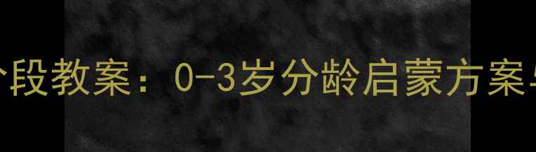 图片 东方爱婴数学A阶段教案：0-3岁分龄启蒙方案与高效教学指南1