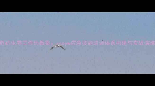 图片 丧尸危机生存工作坊教案：zcsyw应急技能培训体系构建与实战演练方案