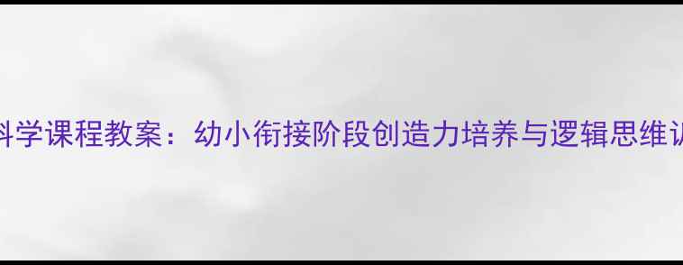 图片 乐高3-6岁科学课程教案：幼小衔接阶段创造力培养与逻辑思维训练全攻略2