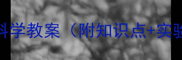 图片 人教版四年级上册科学教案（附知识点+实验案例+教学设计）1