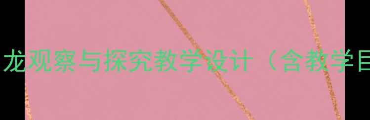 图片 小学科学教案：变色龙观察与探究教学设计（含教学目标、过程及资源）1