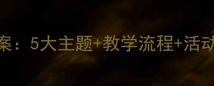 图片 小班饮食文化宣传教案：5大主题+教学流程+活动案例（附PPT模板）1