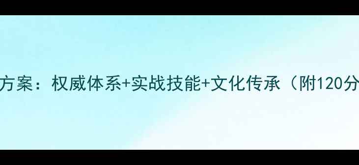 图片 少林功夫教学方案：权威体系+实战技能+文化传承（附120分钟完整教案）
