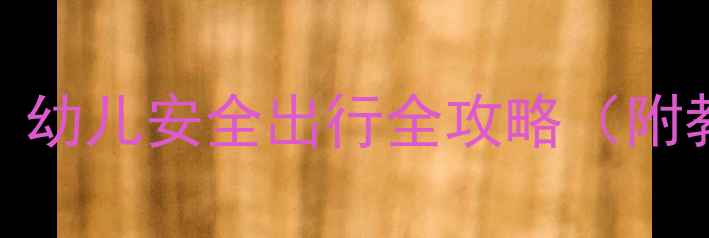 图片 幼儿园交通安全教案：幼儿安全出行全攻略（附教学方案与互动游戏）
