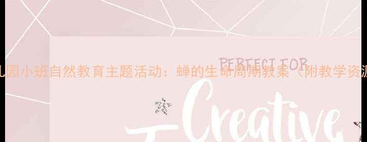 图片 幼儿园小班自然教育主题活动：蝉的生命周期教案（附教学资源）