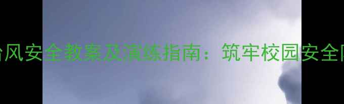 图片 幼儿园防台风安全教案及演练指南：筑牢校园安全防线全流程