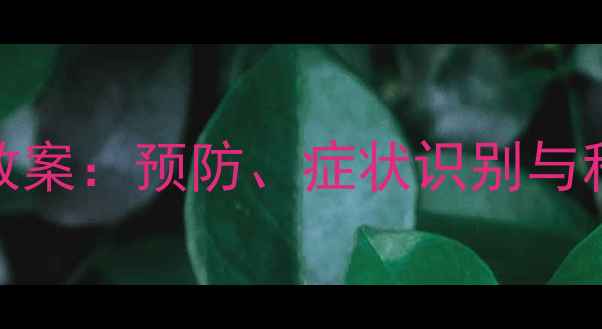图片 幼儿感冒护理教案：预防、症状识别与科学应对全指南