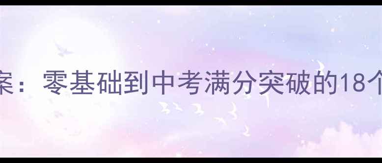 图片 推荐新版初中数学数与代数教案：零基础到中考满分突破的18个核心知识点+分层次教学方案2