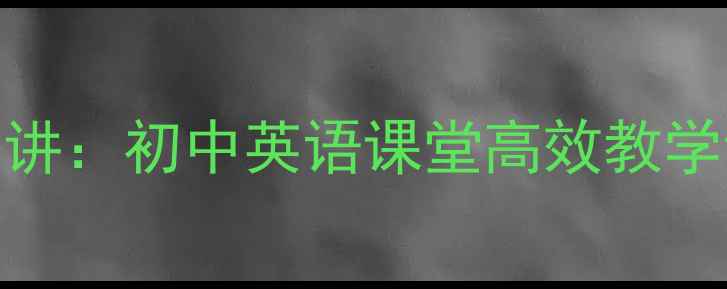 图片 新概念1第55课教案精讲：初中英语课堂高效教学设计与中考备考指南1