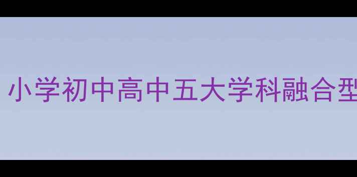 图片 新版教案设计指南：小学初中高中五大学科融合型教案模板与资源库1