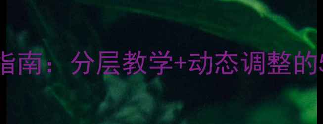 图片 物理教案万能模板设计指南：分层教学+动态调整的5大核心模块（附案例）