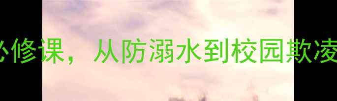 图片 班队课安全教育教案：学生安全必修课，从防溺水到校园欺凌全攻略（附教学PPT+演练方案）1