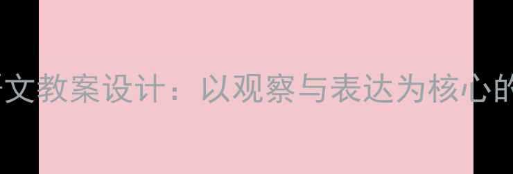 图片 瓶子开会小学语文教案设计：以观察与表达为核心的创意教学实践2