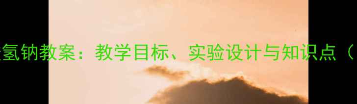 图片 碳酸钠与碳酸氢钠教案：教学目标、实验设计与知识点（附word下载）
