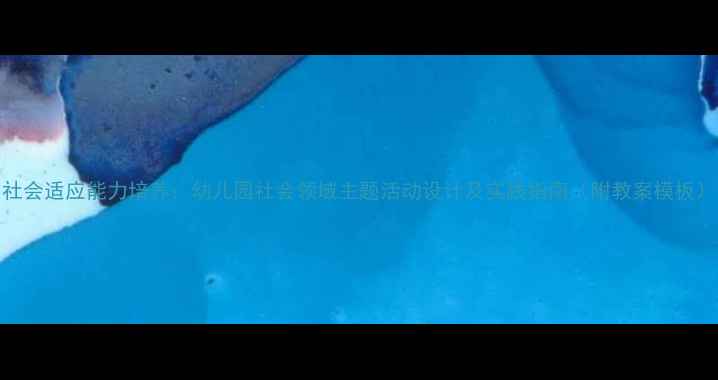 图片 社会适应能力培养：幼儿园社会领域主题活动设计及实践指南（附教案模板）