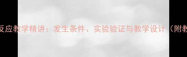 图片 离子反应教学精讲：发生条件、实验验证与教学设计（附教案）
