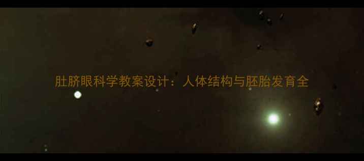 图片 肚脐眼科学教案设计：人体结构与胚胎发育全
