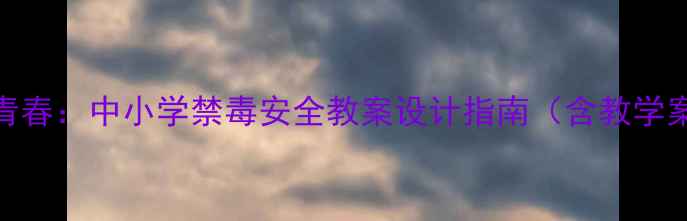 图片 远离毒品，守护青春：中小学禁毒安全教案设计指南（含教学案例+互动活动）1