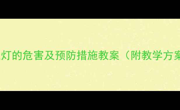 图片 闯红灯的危害及预防措施教案（附教学方案）1