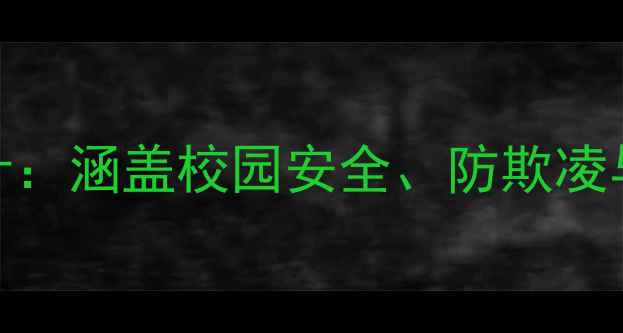图片 高中安全班会教案设计：涵盖校园安全、防欺凌与自然灾害应对全攻略