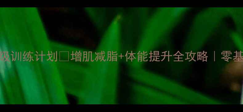 图片 🌟五公里武装越野保姆级训练计划✅增肌减脂+体能提升全攻略｜零基础也能3周见效🏃♀️2