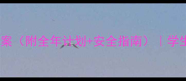 图片 🌟学校体能训练教案（附全年计划+安全指南）｜学生体质提升必看！1