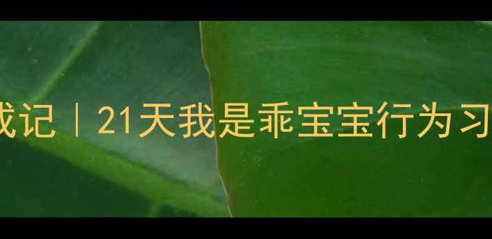 图片 🌟小班萌娃养成记｜21天我是乖宝宝行为习惯养成教案✨1