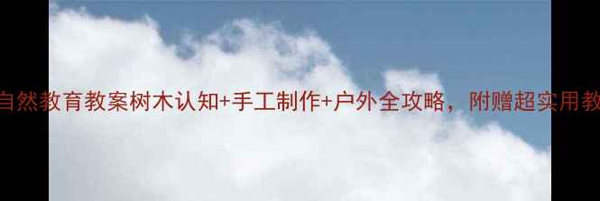 图片 🌳小班自然教育教案树木认知+手工制作+户外全攻略，附赠超实用教学PPT2