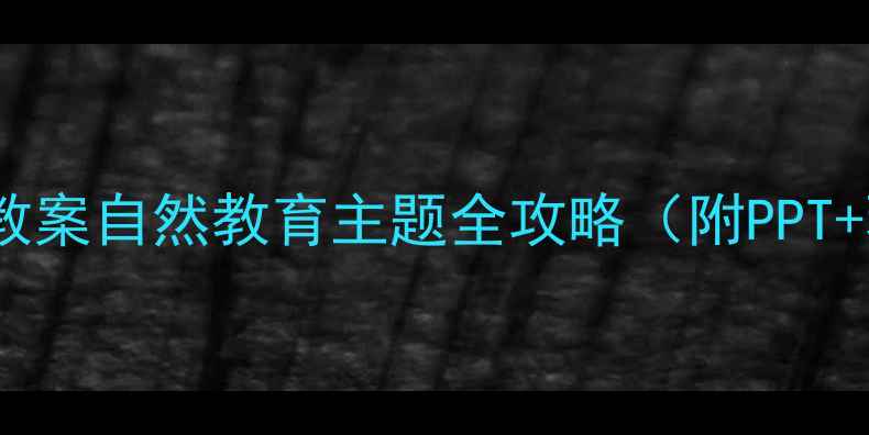 图片 🌿小班落叶教案自然教育主题全攻略（附PPT+环创资源）1