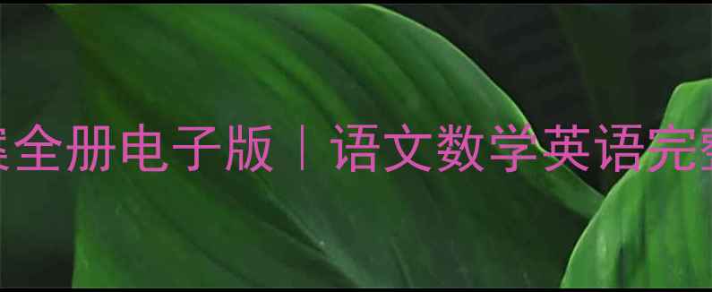 图片 📚人教版二年级上册教案全册电子版｜语文数学英语完整资源+高效教学指南✨1