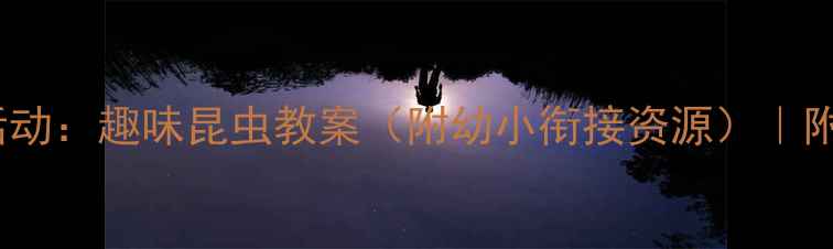 图片 🔍中班科学活动：趣味昆虫教案（附幼小衔接资源）｜附教学PPT模板