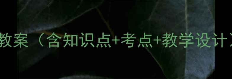 图片 🔥初中语文廉颇蔺相如列传教案（含知识点+考点+教学设计）｜历史课这样教更高效！1