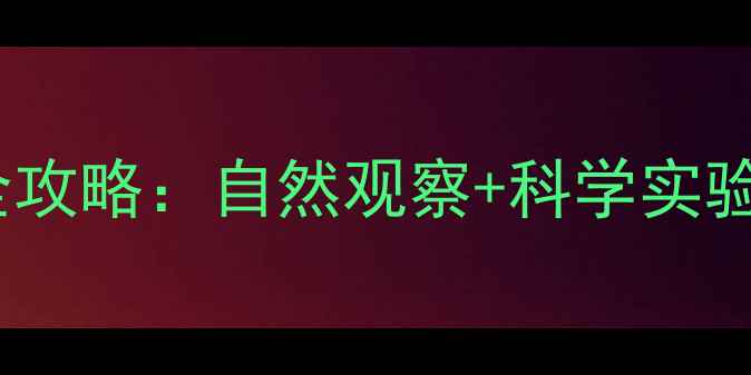图片 🔥小学科学教案｜小动物过冬全攻略：自然观察+科学实验，让孩子学会冬季生存智慧！1