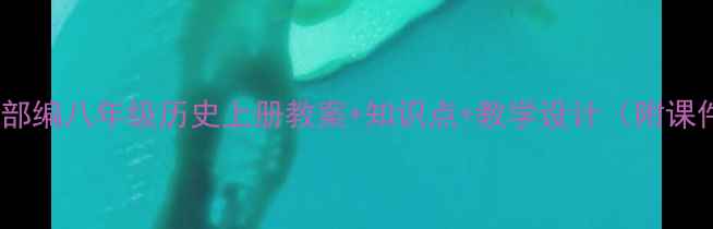 图片 🔥新版部编八年级历史上册教案+知识点+教学设计（附课件）📚1
